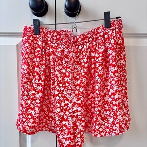 J.Crew Mercantile Red Floral Shorts